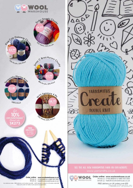 Вязаные проекты в журнале &laquo;Simply Knitting №273 2026&raquo;