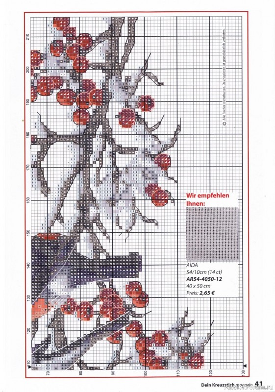 Вышивка крестом в журнале «Dein Kreuzstich Magazin №6 2021»