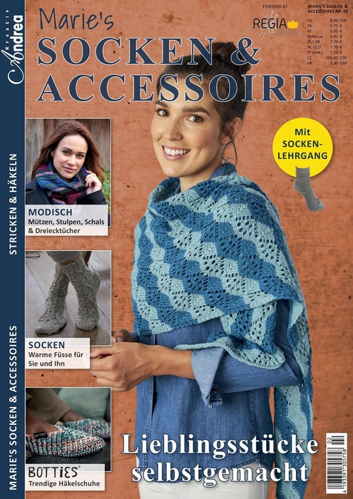 Вязаные проекты в журнале « Marie's Socken & Accessoires №2 2022»