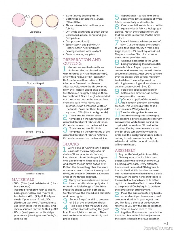 Коллекция проектов для рукодельниц в журнале «Quilters Companion №136 2025»