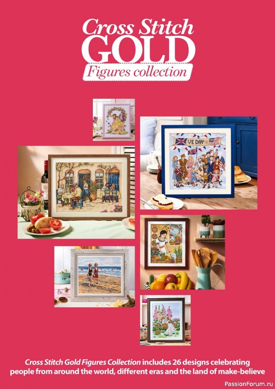 Коллекция вышивки в журнале «Cross Stitch Gold - Figures Collection 2023»