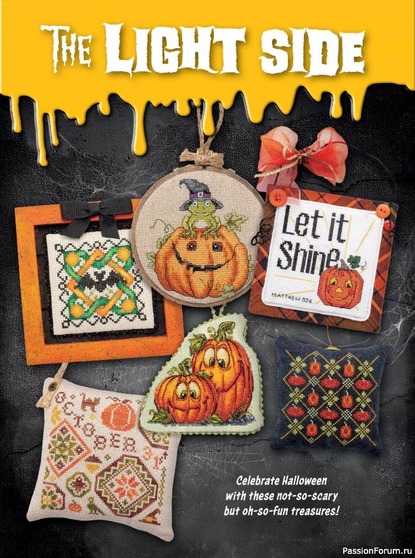 Коллекция вышивки в журнале «Just CrossStitch - Halloween 2025»