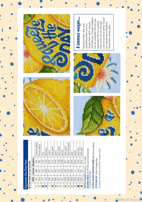 Коллекция вышивки в журнале «The World of Cross Stitching №351 2024»
