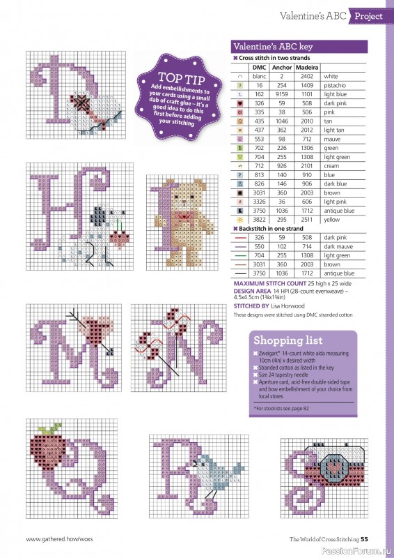 Коллекция вышивки в журнале &laquo;The World of Cross Stitching №368 2025&raquo;