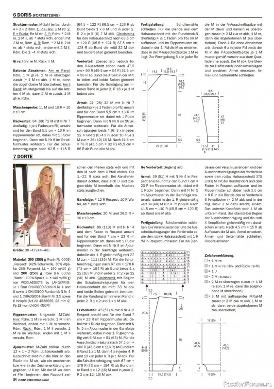 Вязаные модели в журнале «Verena Stricken №3 2022»