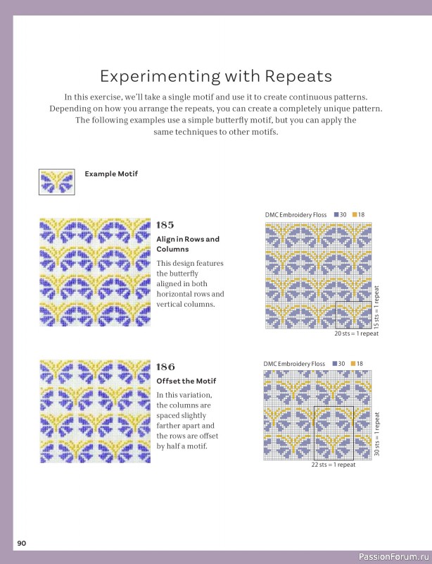 Вязаные проекты в книге &laquo;200 Japanese Cross Stitch Designs&raquo;.