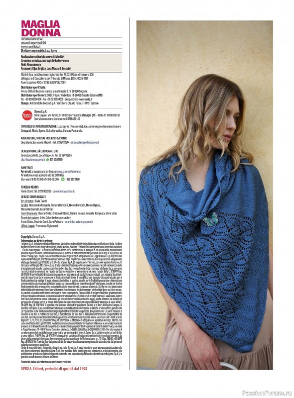 Коллекция проектов для рукодельниц в журнале «Mani di Fata Speciale №2 2025 Maglia Donna»