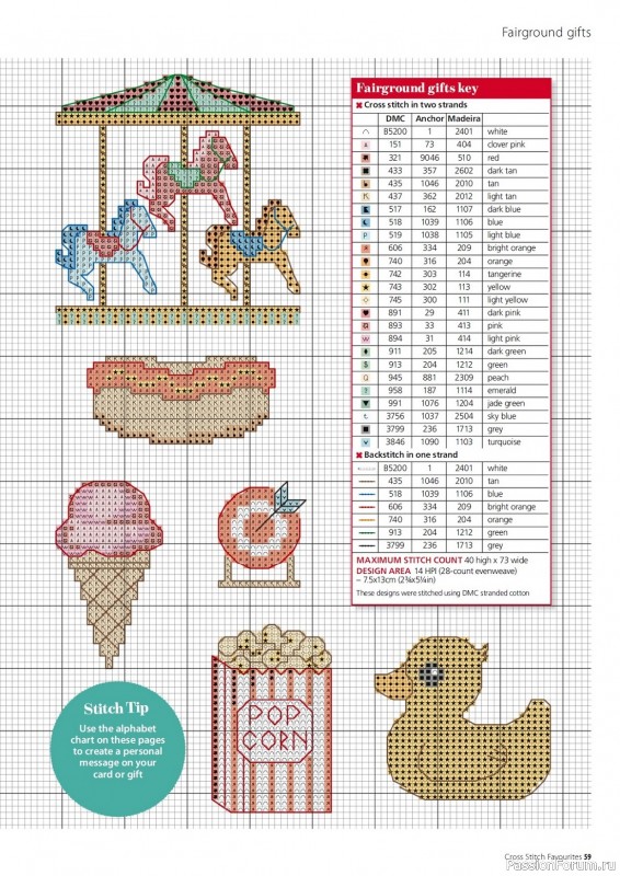 Коллекция вышивки в журнале «Cross Stitch Favourites - Summer 2023»