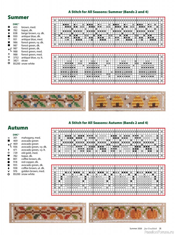 Коллекция вышивки в журнале &laquo;Just CrossStitch - Summer 2026&raquo;