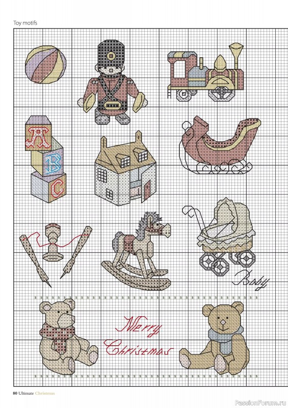 Коллекция вышивки в журнале «Ultimate Crossstitch Christmas №7 2025»