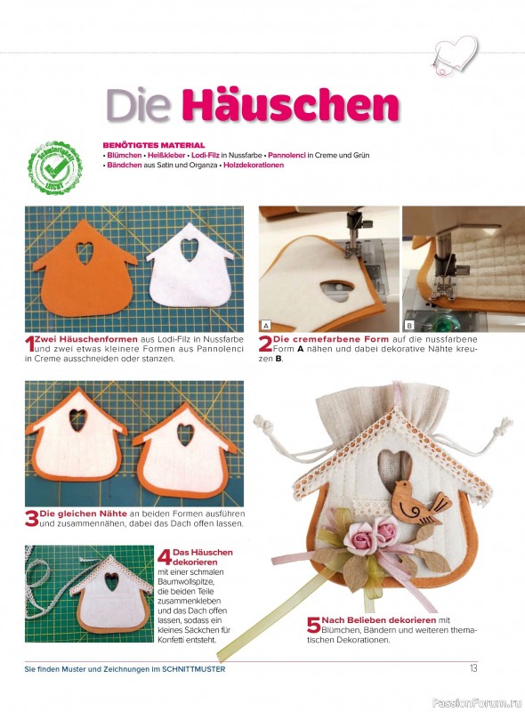 Коллекция проектов для рукодельниц в журнале «I Love Nahen - Februar/Marz 2026»