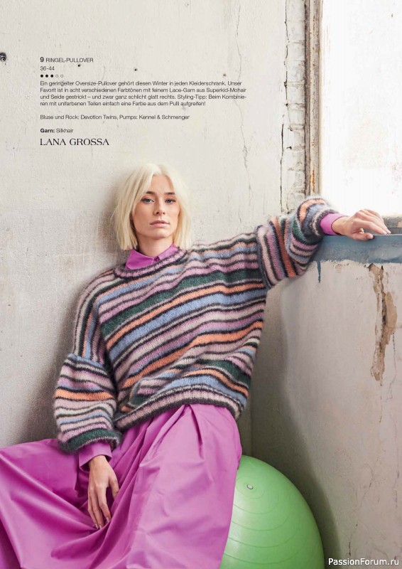 Вязаные модели в журнале «Burda Stricken №3 2024»