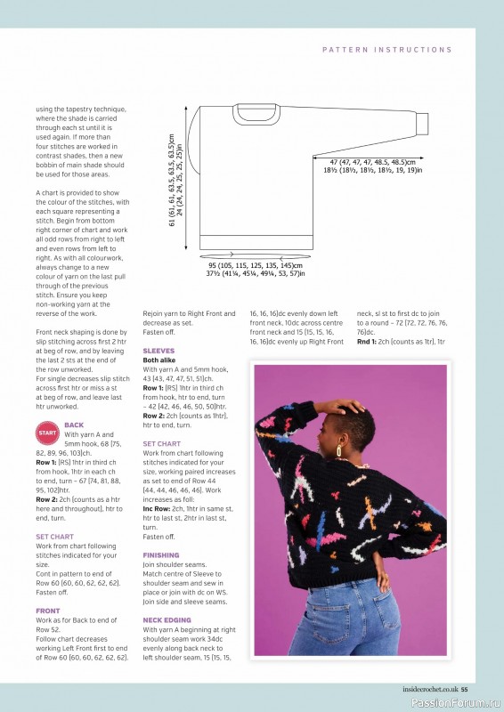 Вязаные проекты крючком в журнале &laquo;Inside Crochet №185 2025&raquo;