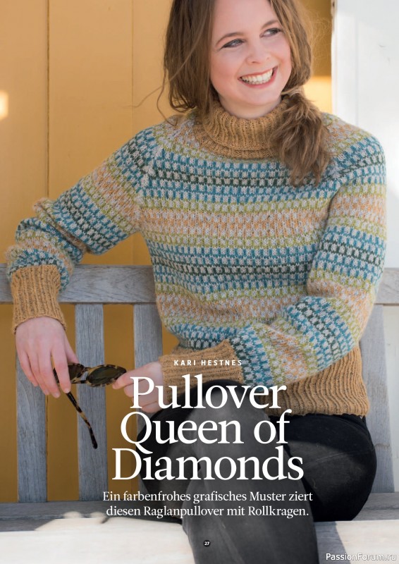 Вязаные проекты спицами в журнале «The Knitter №79 2025 Germany»