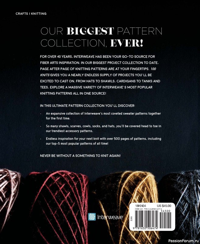Вязаные проекты в книге &laquo;100 Knits: Interweave's Ultimate Pattern Collection&raquo;. Часть 4