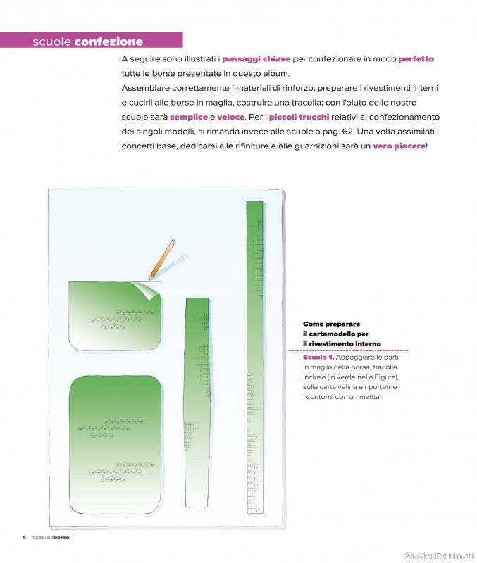 Вязаные проекты в журнале «Mani di Fata Speciale Borse - Dicembre 2025»