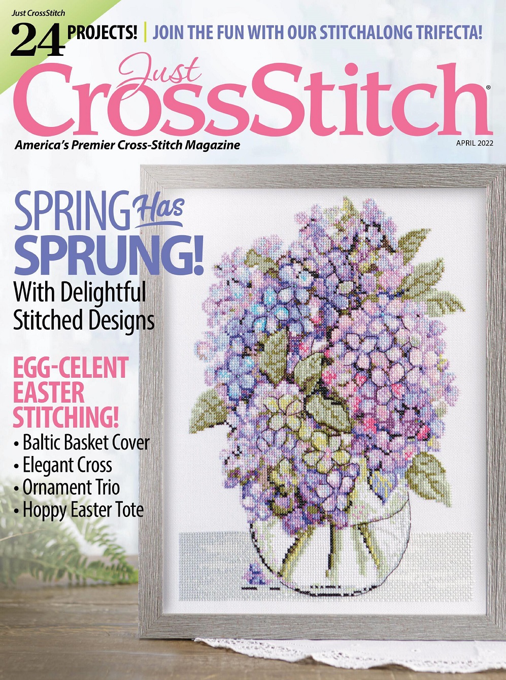 Вышивка крестом в журнале «Just CrossStitch - April 2022»