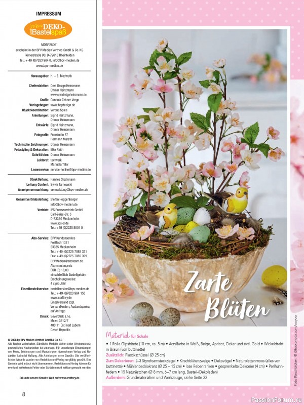 Коллекция проектов для рукодельниц в журнале &laquo;Mein Deko & Bastelspass Sonderheft №61 2026&raquo;