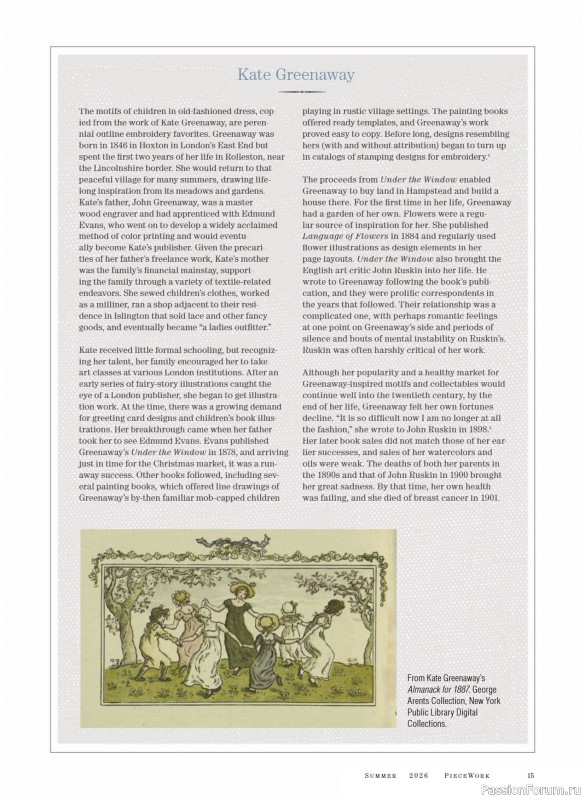 Коллекция проектов для рукодельниц в журнале «PieceWork - Summer 2026»