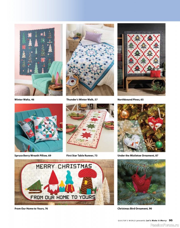Коллекция проектов для рукодельниц в журнале «Quilter’s World Specials: Let's Make It Merry 2026»