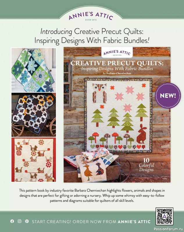 Коллекция проектов для рукодельниц в журнале «Quilter's World - Winter 2025»