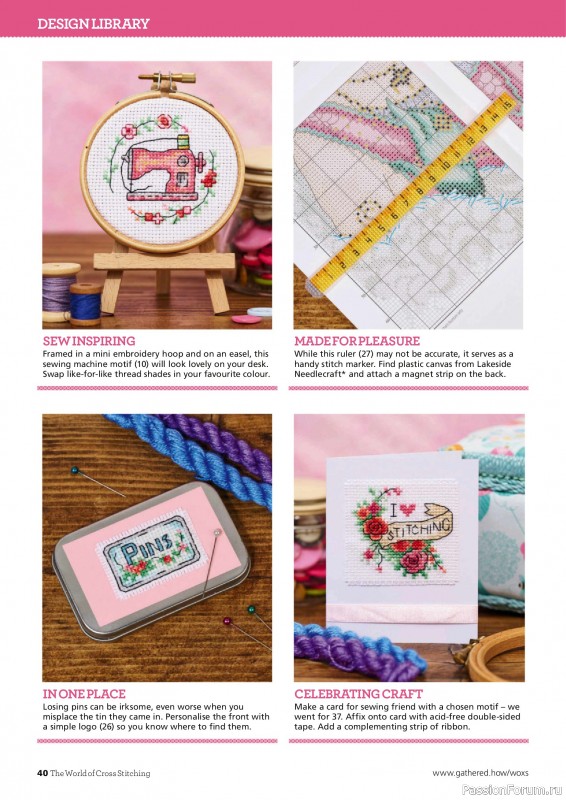 Коллекция вышивки в журнале &laquo;The World of Cross Stitching №370 2026&raquo;