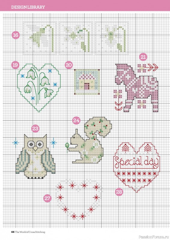 Коллекция вышивки в журнале «The World of Cross Stitching №378 2026»