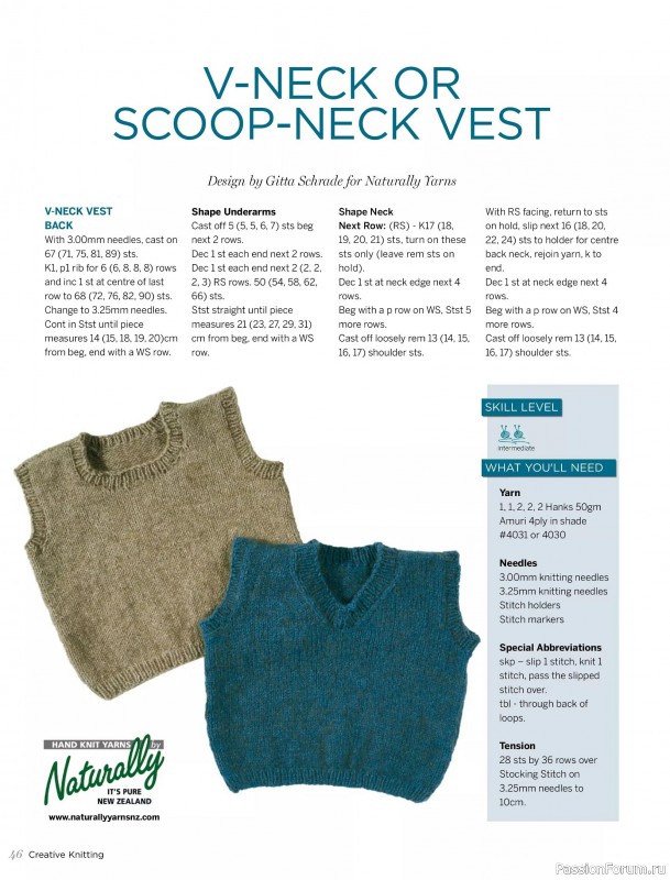 Вязаные модели спицами в журнале &laquo;Creative Knitting №91 2025&raquo;