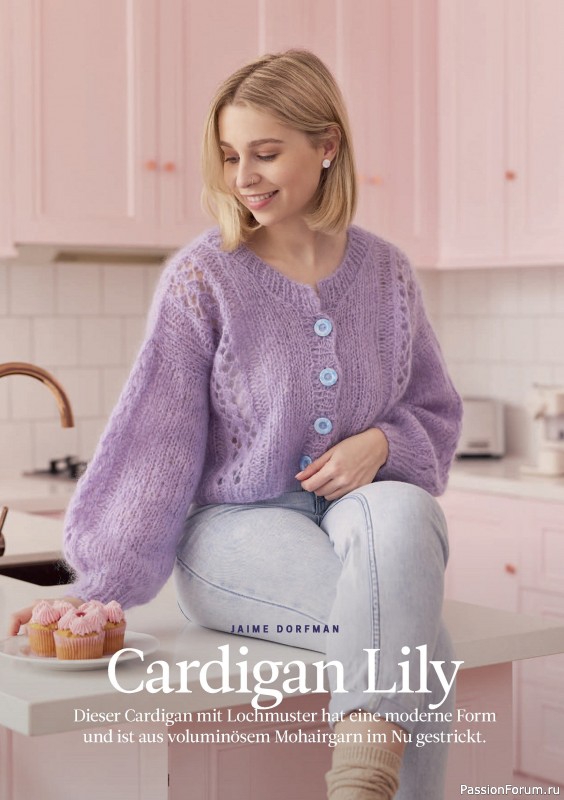 Вязаные проекты спицами в журнале «The Knitter №78 2025 Germany»