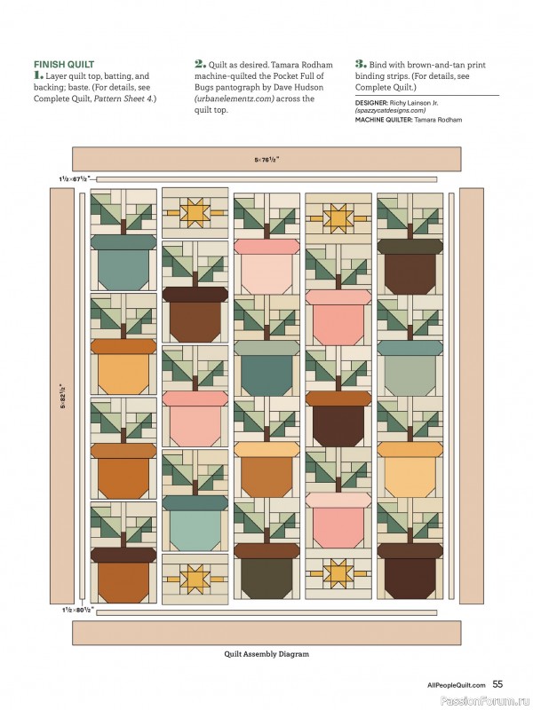 Коллекция проектов для рукодельниц в журнале «American Patchwork & Quilting №196 2025»