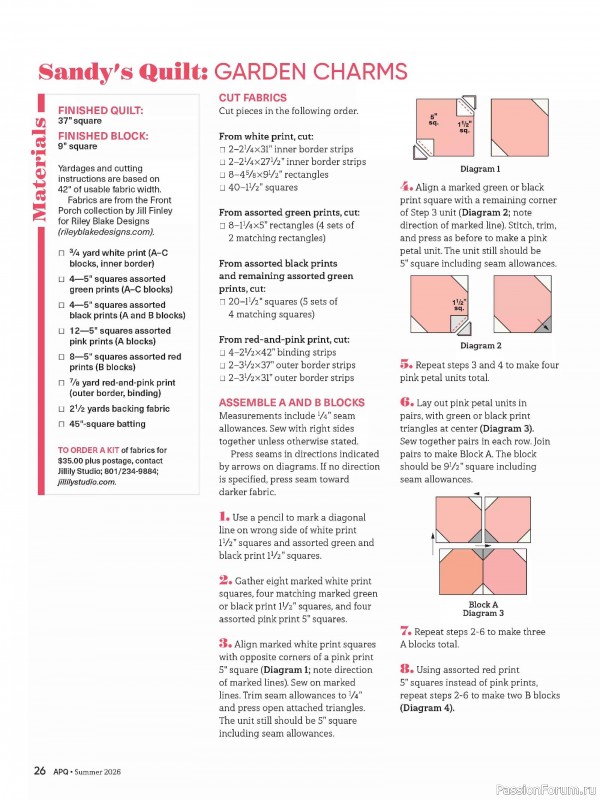 Коллекция проектов для рукодельниц в журнале &laquo;American Patchwork & Quilting №200 2026&raquo;