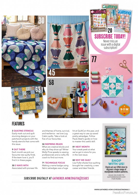 Коллекция проектов для рукодельниц в журнале «Love Patchwork & Quilting №154 2025»