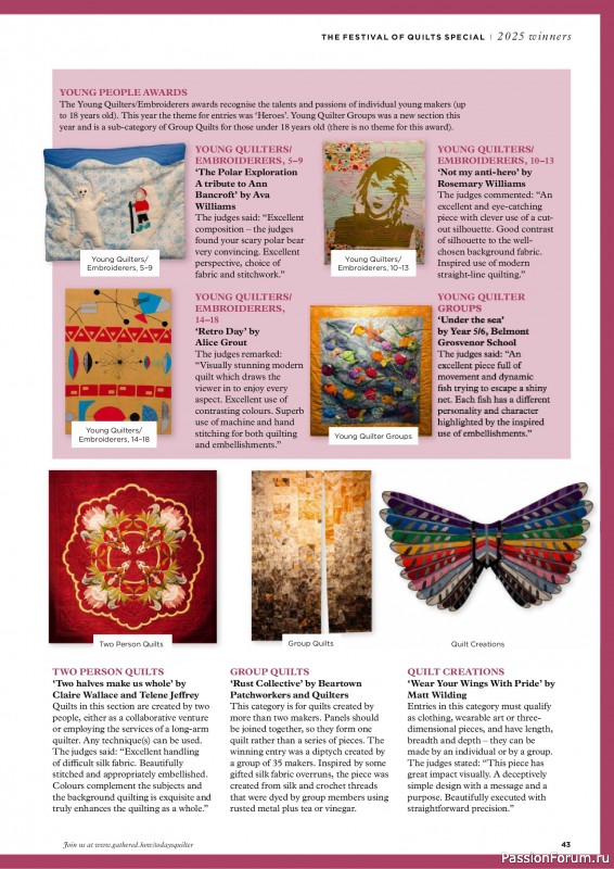 Коллекция проектов для рукодельниц в журнале «Todays Quilter №132 2025»