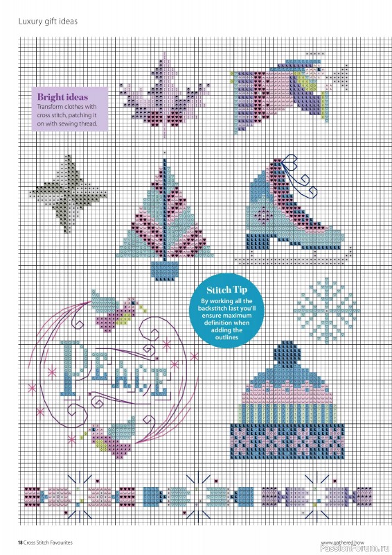 Коллекция вышивки в журнале «Cross Stitch Favourites - Christmas 2024»