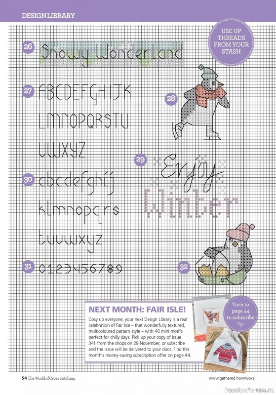 Коллекция вышивки в журнале «The World of Cross Stitching - Special 2023»