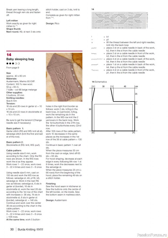 Вязаные модели в журнале «Burda Knitting №3 2022»