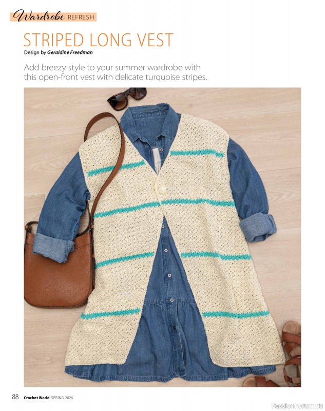 Вязаные проекты крючком в журнале &laquo;Crochet World - Spring 2026&raquo;