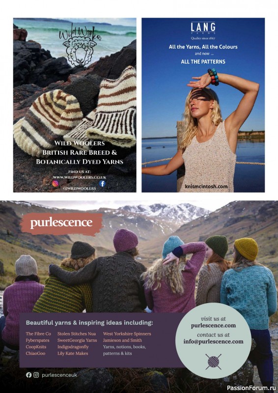 Вязаные проекты спицами в журнале «The Knitter №227 2026»