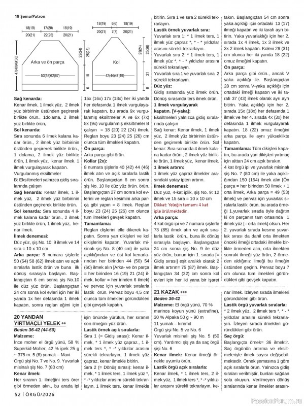 Вязаные проекты в журнале &laquo;Burda Orgu №2 2026&raquo;