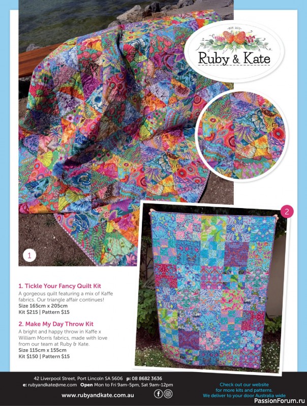 Коллекция проектов для рукодельниц в журнале «Great Australian Quilts №16 2025»