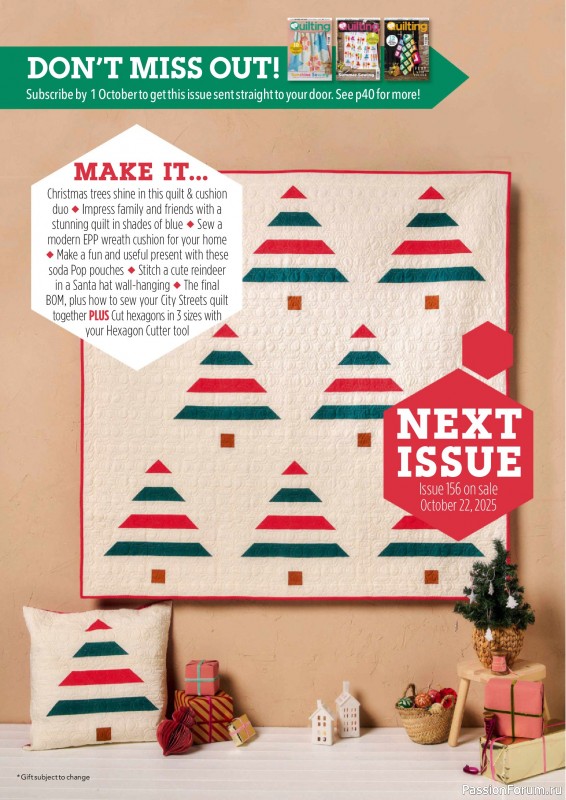 Коллекция проектов для рукодельниц в журнале «Love Patchwork & Quilting №155 2025»