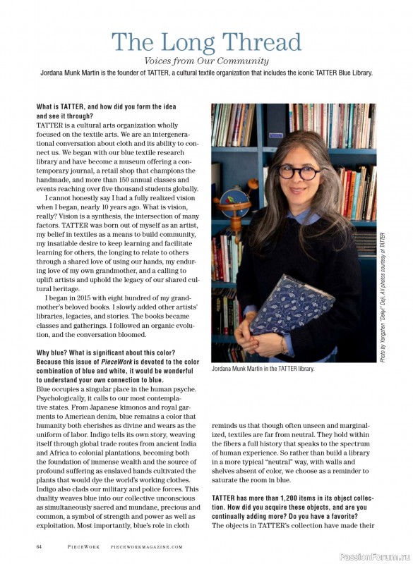 Коллекция проектов для рукодельниц в журнале «PieceWork - Summer 2026»