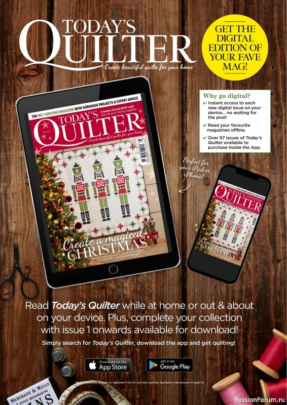 Коллекция проектов для рукодельниц в журнале «Today's Quilter №119 2024»