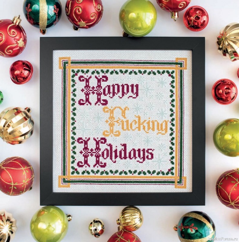 Коллекция вышивки в книге «Cross-Stitch for the Holidays»