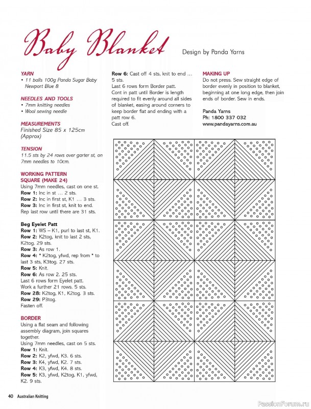 Вязаные модели спицами в журнале &laquo;Australian Knitting Vol.18 №1 2026&raquo;