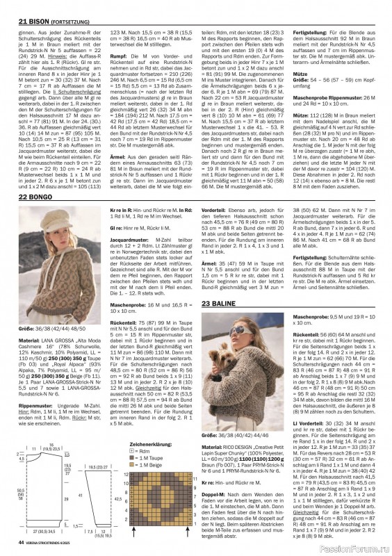 Вязаные модели в журнале «Verena Stricktrends №4 2025»