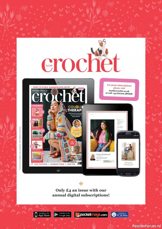 Вязаные проекты крючком в журнале &laquo;Inside Crochet №189 2026&raquo;