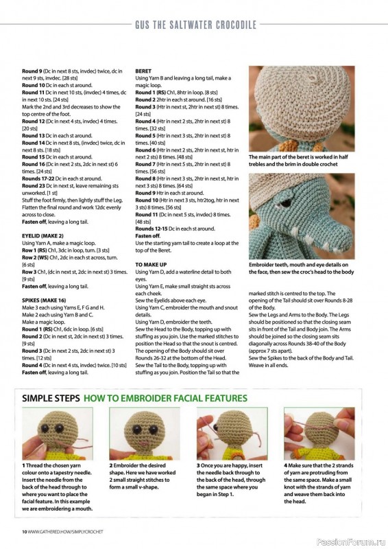 Вязаные проекты крючком в журнале «Simply Crochet №122 2022»