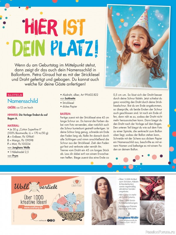 Коллекция проектов для рукодельниц в журнале «Anna Germany №1 2026»