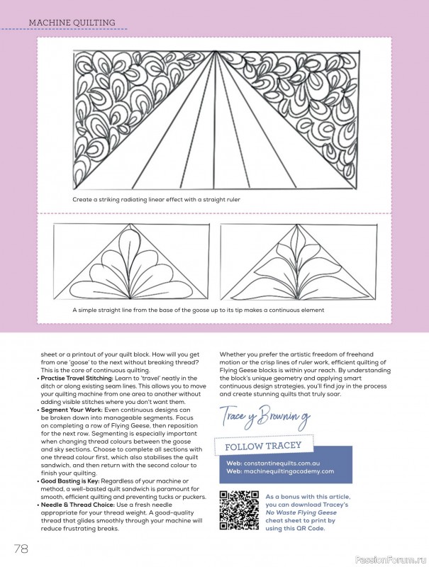 Коллекция проектов для рукодельниц в журнале «Quilters Companion №135 2025»